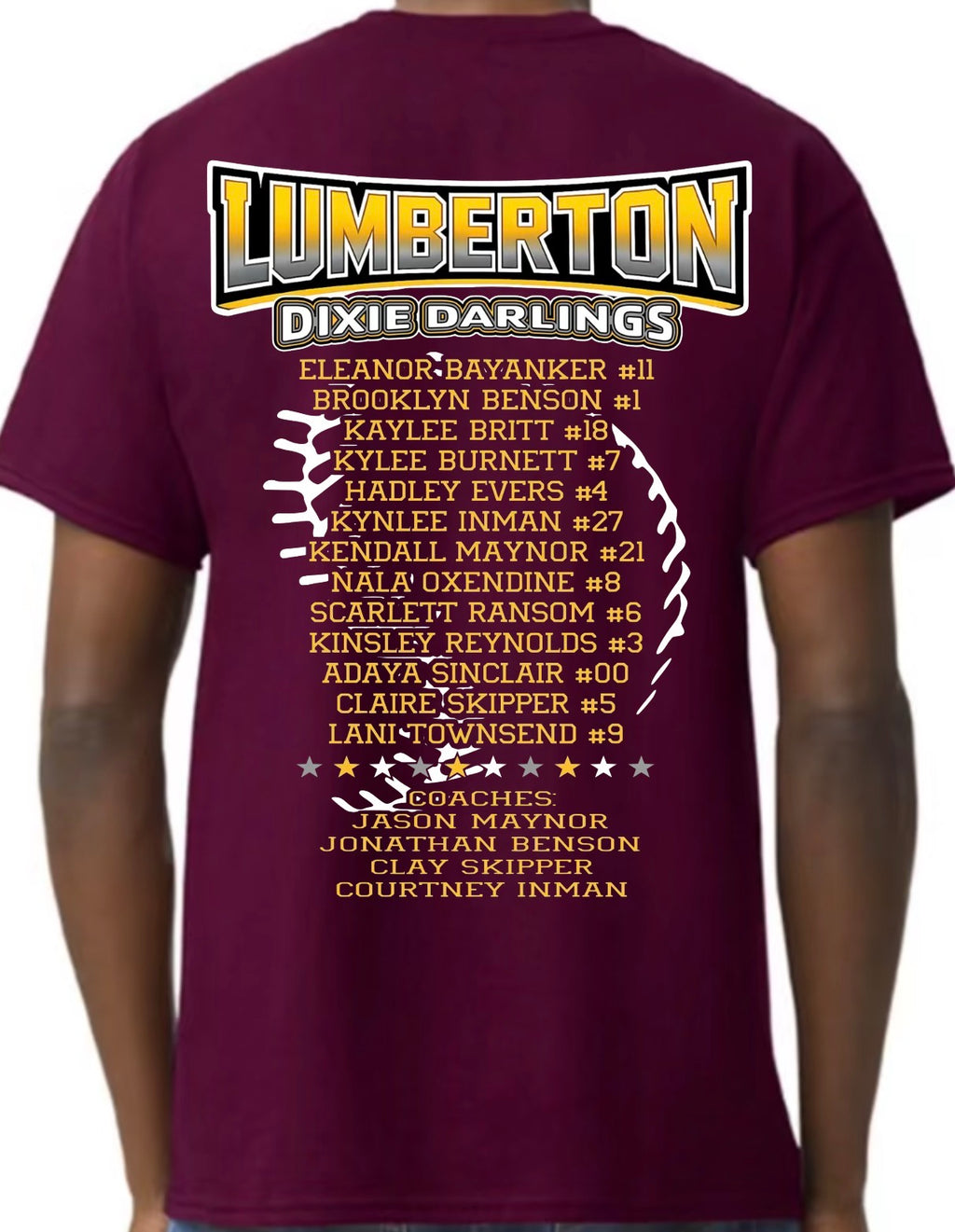 LUMBERTON DIXIE DARLINGS ALL STAR TSHIRT